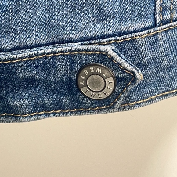 Looney Tunes Tweety Bird "Thats All Folks" Jean jacket! - Picture 7 of 9